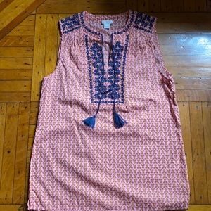 JCrew Fun Boho Tunic Top